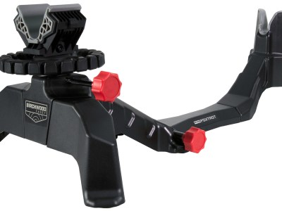 Birchwood Casey CSR Foxtrot Shooting Rest Black Non-Marring Material/Red Accents, Adjustable Elevation, Removeable Center Section for Pistols & Rifles