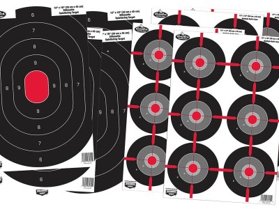 Birchwood Casey 35725 Dirty Bird Combo Pack Silhouette/Bullseye Paper Target 12″ x 18″ 8 Per Pkg