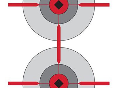 Birchwood Casey 37031 EZE-Scorer  Bullseye Paper Target 23″ x 35″ 100 Per Pkg