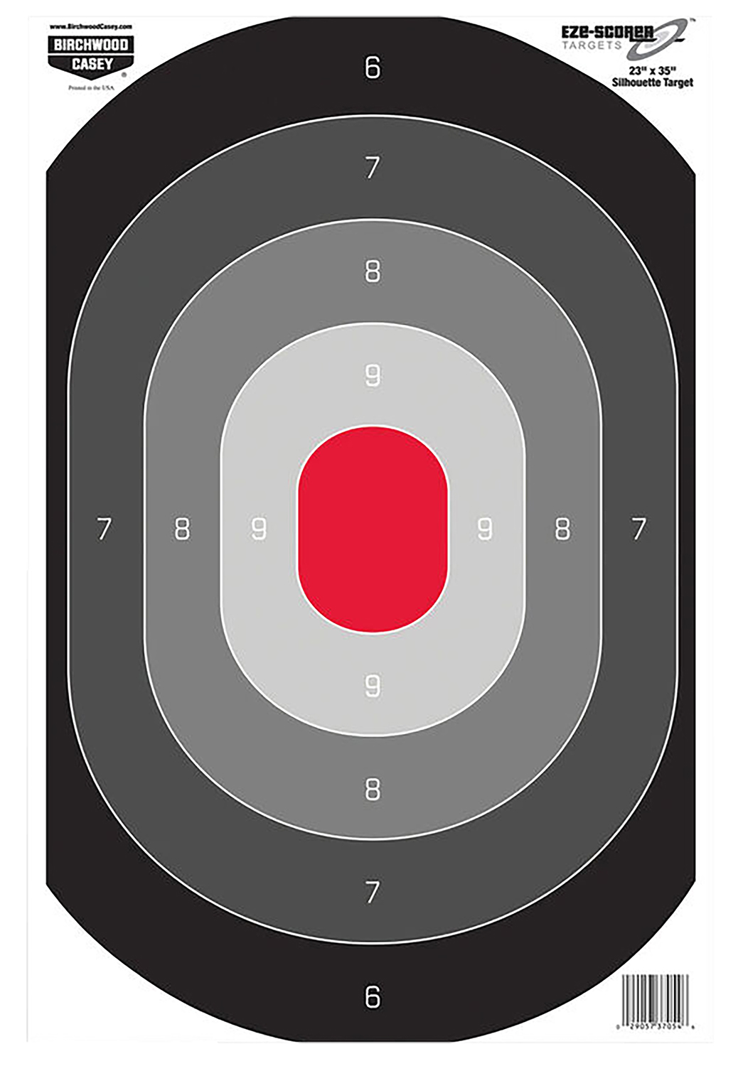 Birchwood Casey 37054 EZE-Scorer  Silhouette Paper Target 23″ x 35″ 100 Per Pkg
