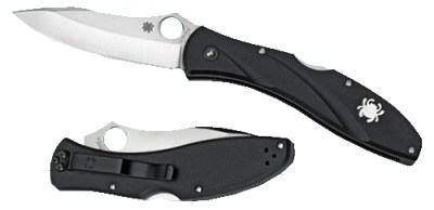 Spyderco C66PBK3 Centofante 3  3.14″ Folding Drop Point Plain VG-10 SS Blade Black FRN Handle Includes Pocket Clip