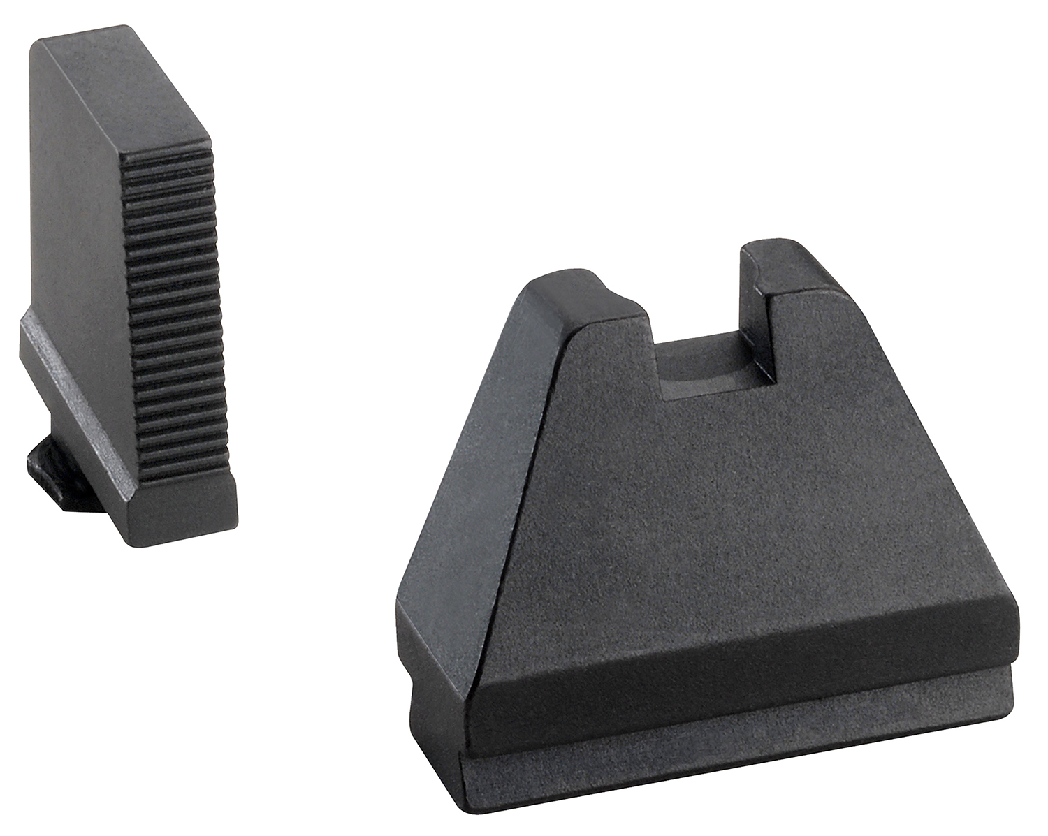 AmeriGlo GL808 Optic Compatible Sight Set for Glock  9XL Tall Serrated Front Sight-Black Rear Sight