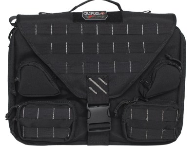 GPS Bags T1350BCB Tactical Brief Case Black 1000D Polyester 1 Handgun