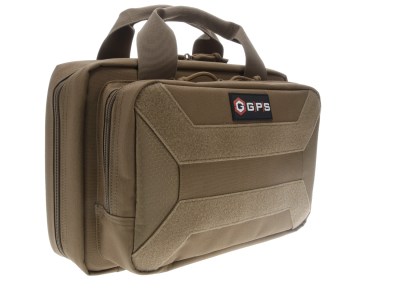 GPS Bags PC15FDE Pistol Case  Flat Dark Earth 600D Polyester Holds 1 Handgun