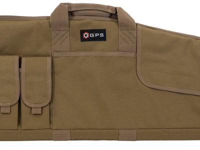 GPS Bags SRC42FDE Single Rifle Case Flat Dark Earth 600D Polyester w/ Mag Pouch Lockable Zippers & Fleece-Lining