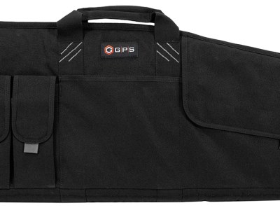 GPS Bags SRC42 Single Rifle Case Black 600D Polyester w/ Mag Pouch Lockable Zippers & Fleece-Lining