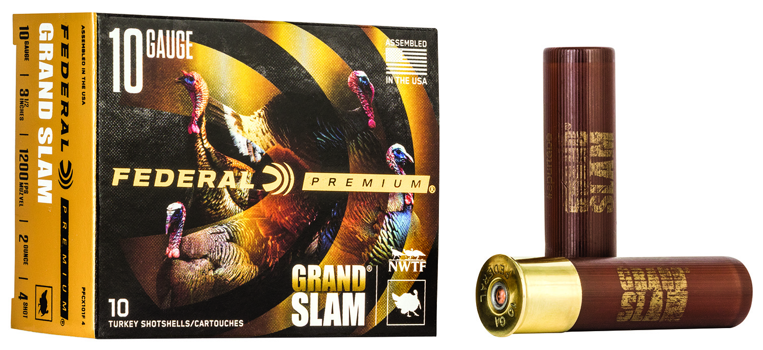 Federal PFCX101F4 Premium Grand Slam 10Gauge 3.50″ 2oz 4Shot 10 Per Box/25 Case