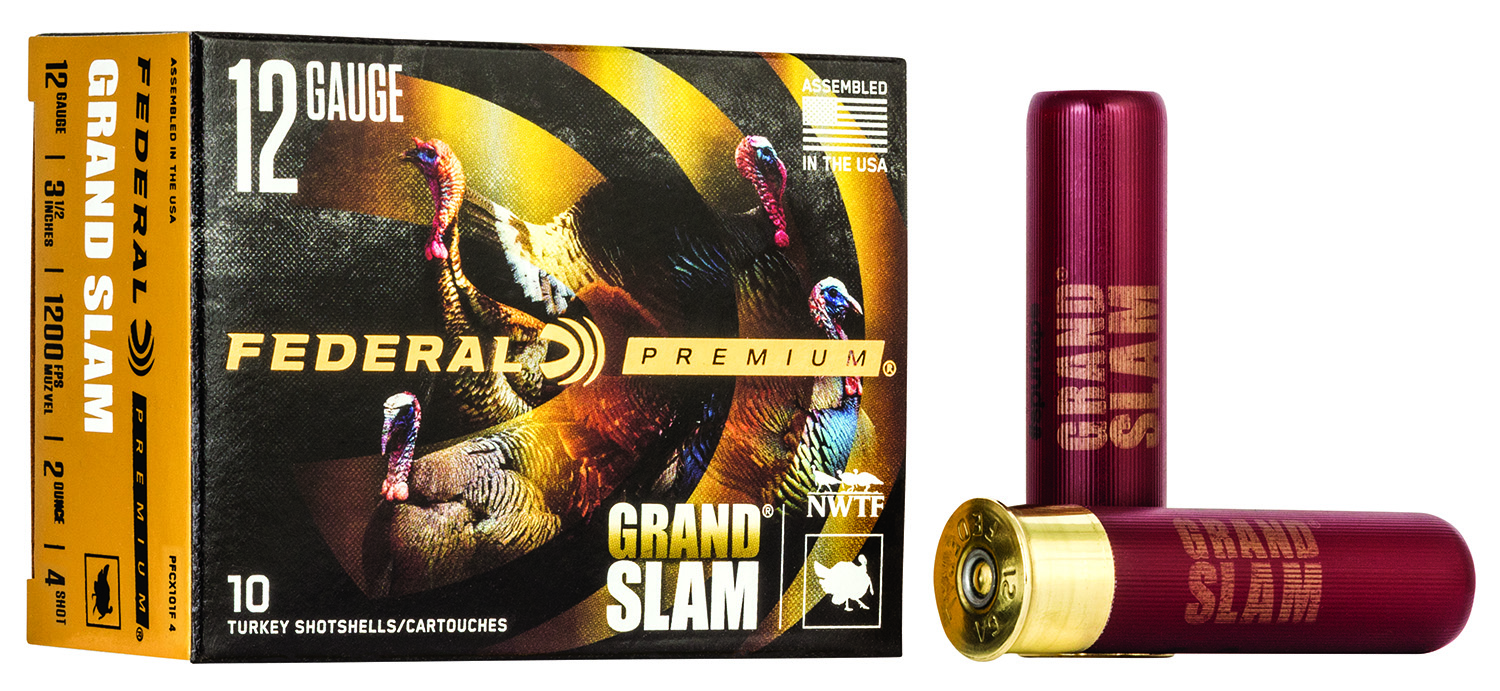 Federal PFCX139F4 Premium Grand Slam 12Gauge 3.50″ 2oz 4Shot 10 Per Box/25 Case