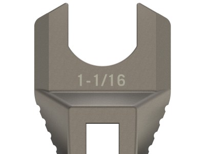 Real Avid AVMF1116BNW Master -Fit Barrell Nut Wrench 1 1/16″ Titanium Titanium/Stainless Steel AR-Platform Free-Float Handle