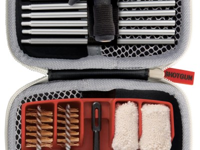 Real Avid AVGCK310S Gun Boss Cleaning Kit 12 Gauge & 20 Gauge Shotgun/14 Pieces/Black Weather Resistant Nylon Case