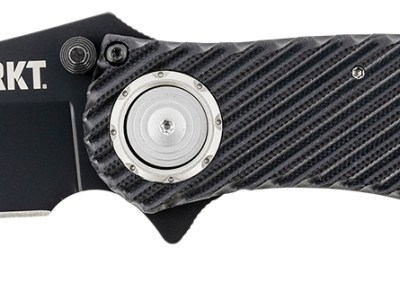 CRKT 2640 Clever Girl  4.10″ Folding Plain Black Powder Coated D2 Steel Blade/ Black G10 Handle Includes Pocket Clip