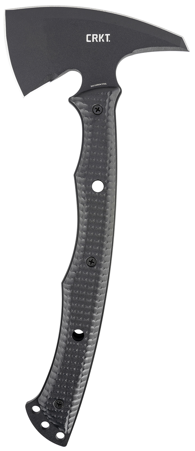 CRKT 2725 Kangee T-Hawk 2.93″ Blade Axe w/Spike SK-5 Steel Blade Black Textured GRN Handle 13.75″ Long Tomahawk w/Spike