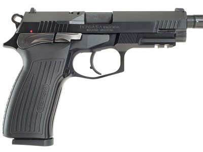 Bersa TPR9MX TPRX  Full Size Frame 9mm Luger 17+1, 4.25″ Black Steel Threaded Barrel, Matte Black Serrated Steel Slide & Aluminum Frame w/Picatinny Rail, Ambidextrous