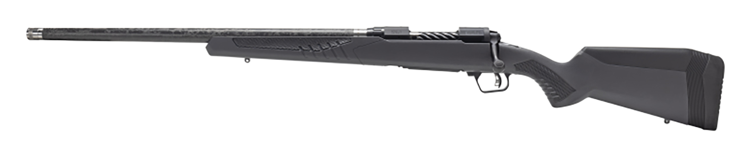 Savage Arms 57716 110 UltraLite Full Size 270 Win 4+1 22″ Carbon Fiber Threaded Barrel, Black Melonite Drilled & Tapped Stainless Steel Receiver, Adj AccuStock Matte Gray Synthetic Stock, Left Hand