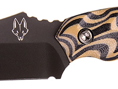 Southern Grind SG0507020601 Jackal  4.75″ Fixed Drop Point Plain Black PVD 8670 Steel Blade, 4.50″ Black/Tan G10 3D Milled Handle, Includes Sheath