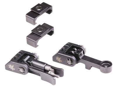 Griffin Armament GAM2S M2 Sight Kit  Black Melonite Flip-Up Front and Rear Sight Set