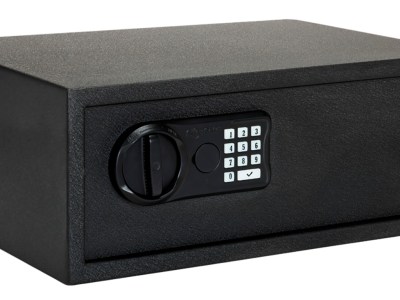 SnapSafe 75435 Keypad Safe  XL Keypad/Key Entry Black Steel 20.50″ x 14.80″ x 8″