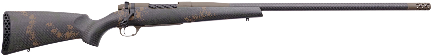 Weatherby MCB20N65CMR4B Mark V Backcountry 2.0 Carbon 6.5 Creedmoor 4+1 22″ Carbon Fiber Wrapped Barrel, Patriot Brown Cerakote Metal Finish, Backcountry 2.0 Carbon Peak 44 Blacktooth Stock