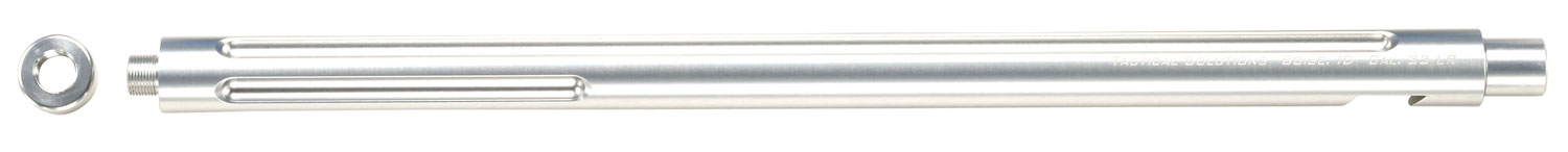 Tactical Solutions 1022TESIL X-Ring Barrel 22 LR 16.50″ Silver Finish Aluminum Material with Fluting & Threading for Ruger 10/22