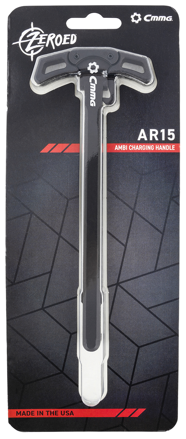 CMMG 55BA5A4 Charging Handle Zeroed Ambidextrous 7075-T6 Aluminum for AR-15 Platform