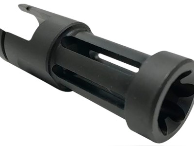 Samson 040606203 Flash Hider  Black Oxide Stainless Steel with 2.50″ OAL & .860″ Diameter for Ruger 10/22