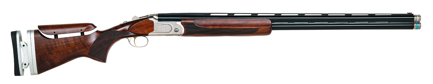 Mossberg 75474 Gold Reserve  12 Gauge 30″ 2rd 3″ Polished Silver with Scroll & Inlay Engraved Rec Satin Black Walnut Fixed Stock Right Hand Full Size Includes Ext. Sport Set Chokes (5)
