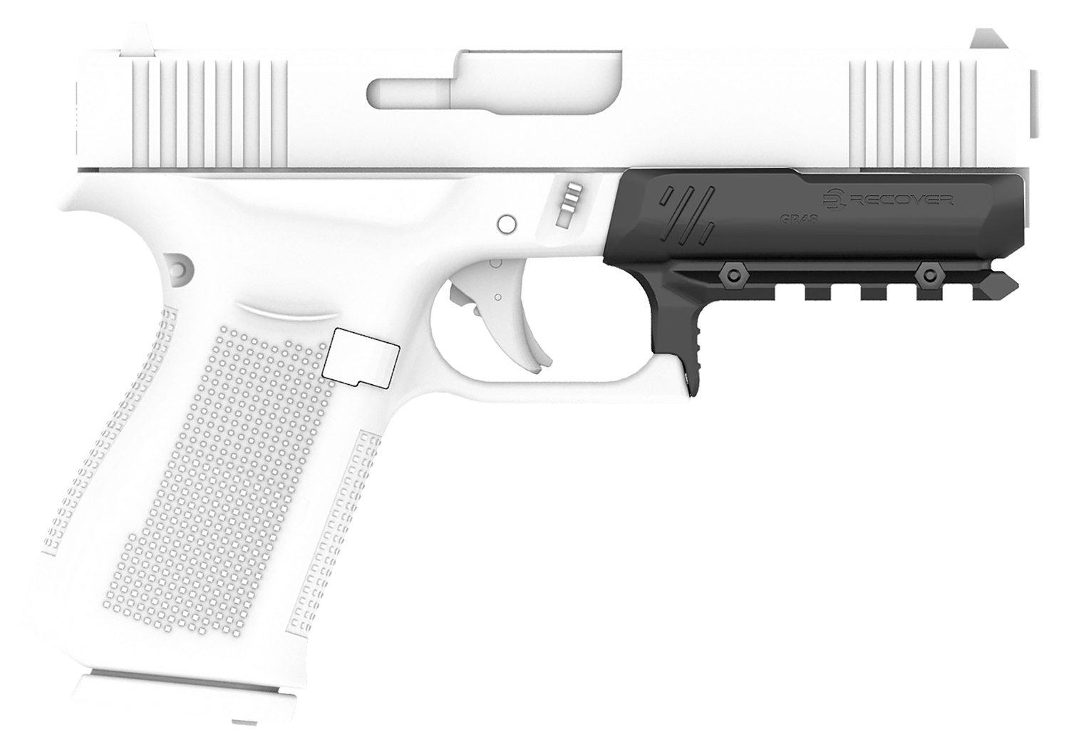 Recover Tactical GR4801 Full Size Rail for Glock 48  Black