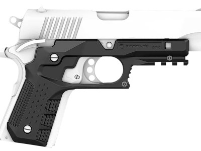 Recover Tactical CC3C-01 Grip & Rail System  Black Polymer Picatinny for Compact 1911