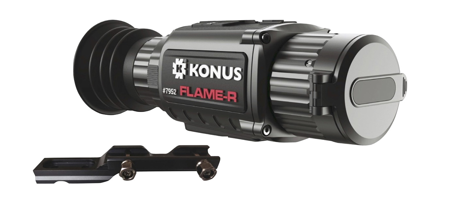 Konus 7952 Flame-R  Thermal Rifle Scope Hand Held/Mountable Scope Black 2.5-20x Multi Reticle 256×192 Resolution Zoom Digital 1x/2x/4x/8x