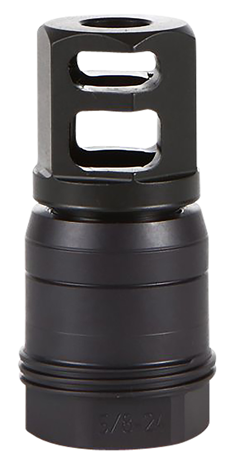 Sig Sauer SL76258X2490DEGM Clutch-Lok QD Muzzle Brake Black Stainless Steel with 5/8″ 24 tpi Threads for 7.62mm 90 Degree Taper