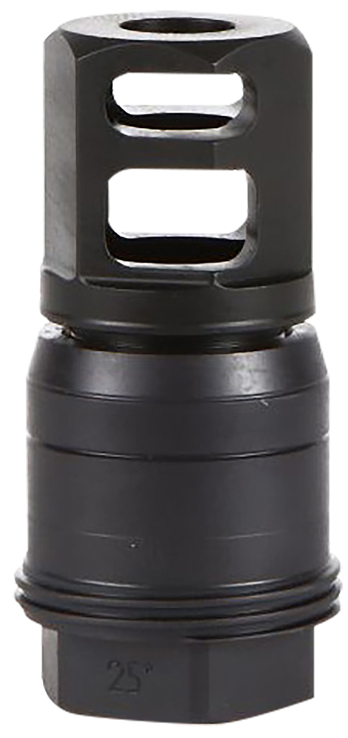 Sig Sauer SL55612X2825DEGM Clutch-Lok QD Muzzle Brake Black Stainless Steel with 1/2″ 28 tpi Threads for 5.56mm 25 Degree Taper