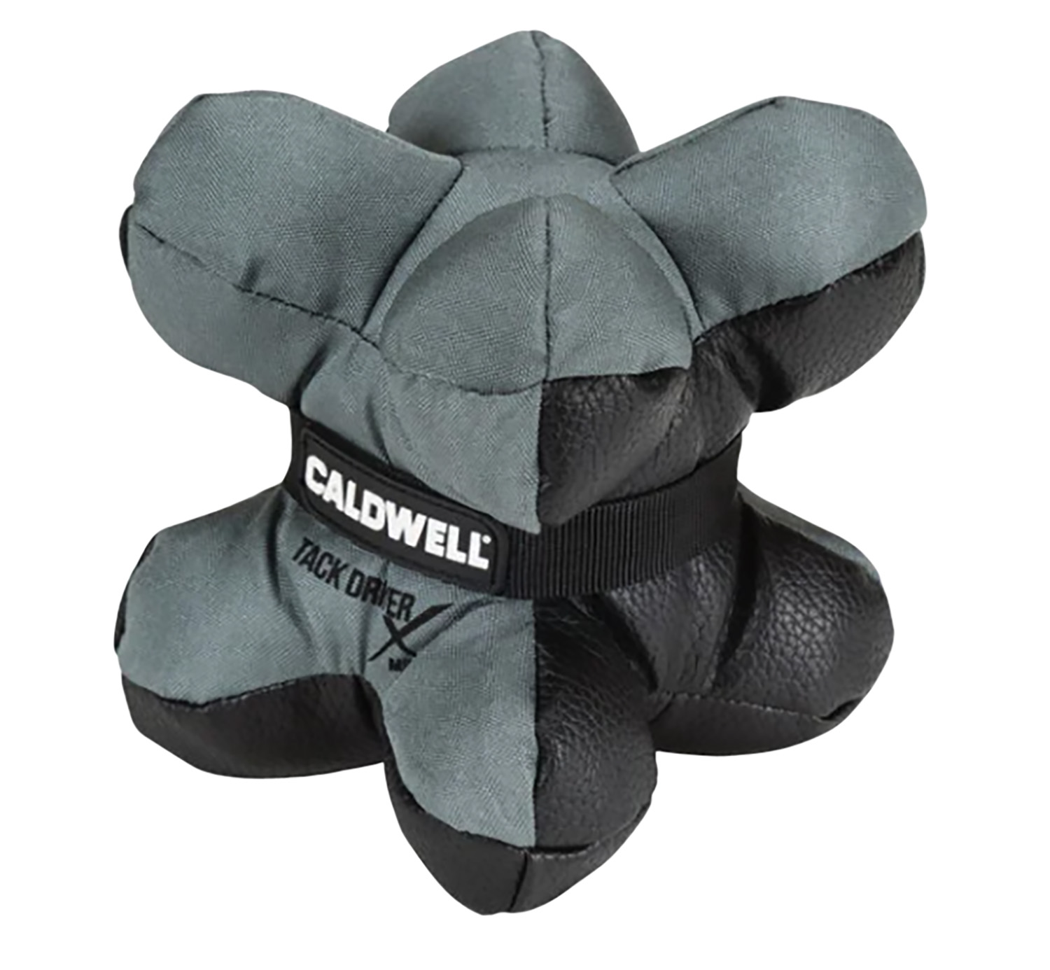 Caldwell 1102666 Tack Driver X Mini with Gray & Black Finish, Rubber Bottom, Plastic Pellet Filled, weighs 1.50 lbs & 5.50″ W x 5.50″ H x 5.50″ D Dimensions