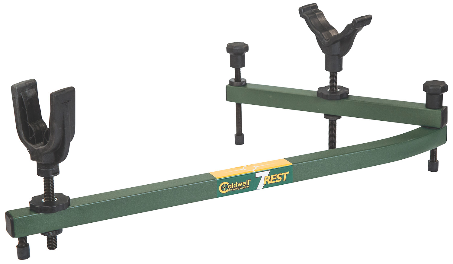 Caldwell 1071001 7-Rest  16-24″ Vertical Adjustment, Green Aluminum, Ambidextrous Design for Universal Firearms