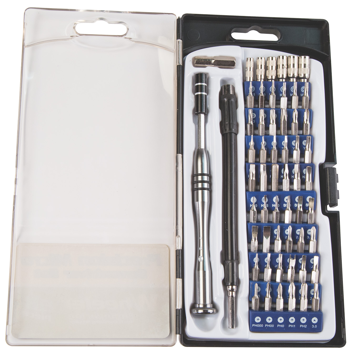 Wheeler 564018 Precision Micro Screwdriver Set Chrome Plated Steel Extendable Handle 58 Pieces
