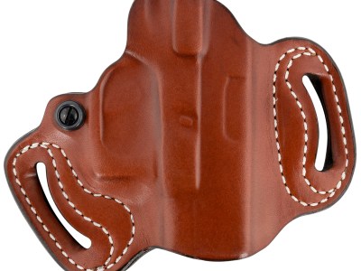 DeSantis Gunhide 086TAE1Z0 Mini Slide  OWB Tan Leather Belt Slide Compatible w/Most Glock Belt 1.75″ Wide Right Hand