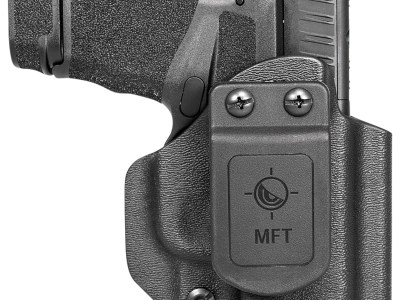 Mission First Tactical HSFHCAIWBABL Appendix Holster IWB/OWB Black Polymer Belt Clip Fits Springfield Hellcat Micro-Compact OSP 9 Ambidextrous