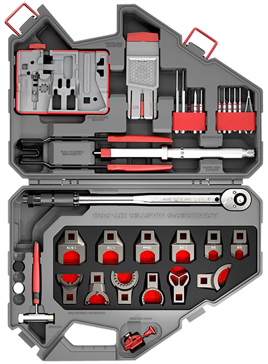 Real Avid AVAMKPRO Armorer’s Master Kit Pro Gray/Red AR-15