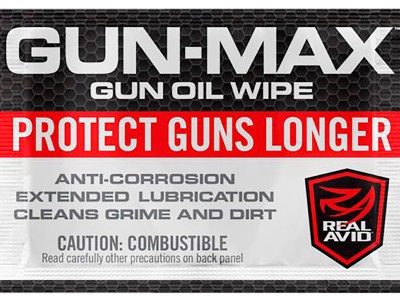 Real Avid AVGMW25 Gun-Max Gun Oil Against Corrosion & Lubricates Wipes 25 Count
