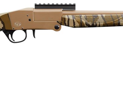 Charles Daly 930316 101 Turkey 12 Gauge Break Open 3″ 1rd 20″ Flat Dark Earth Cerakote Steel Barrel & Receiver, Fixed Mossy Oak Bottomland Synthetic Stock