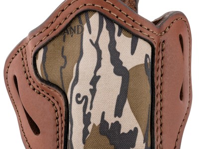 1791 Gunleather MOBH24BRWR BH2.4 Optic Ready OWB 2.4 Brown/Mossy Oak Leather Belt Slide Fits Walther PPQ/Sig P320/Springfield XD-M