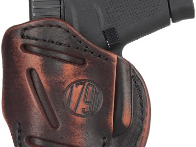 1791 Gunleather 4WH2VTGR 4-Way  IWB/OWB Size 02 Vintage Leather Belt Clip Fits S&W M&P Bodyguard Right Hand