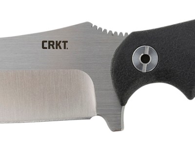 CRKT 2866 Catchall  5.51″ Fixed Sheepsfoot Plain Brushed Satin 8Cr13MoV SS Blade/Black GRN w/Rubber Overlay Handle Includes Sheath