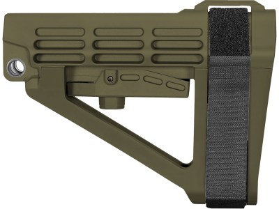 SB Tactical SBA4X04SB SBA4 X OD Green Adjustable Synthetic AR-Platform