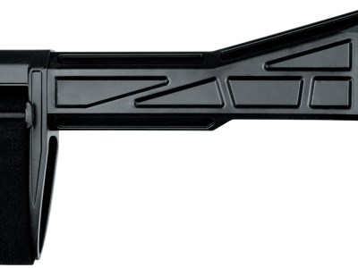 SB Tactical SBT201SB SBT-G2  Fixed Right Side Folding Black Synthetic for H&K UMP, B&T APC, LWRCi SMG45 (Tube Not Included)