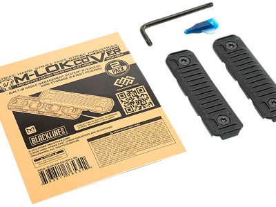 Strike Industries AR-CM-COVER-L-BK Cable Management Cover Long 3.14″L Black Polymer for M-Lok