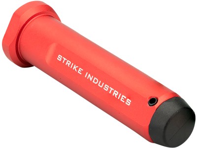Strike Industries ARBHMILRED Buffer Housing AR Mil-Spec Red Anodized Aluminum for Mil-Spec Buffers