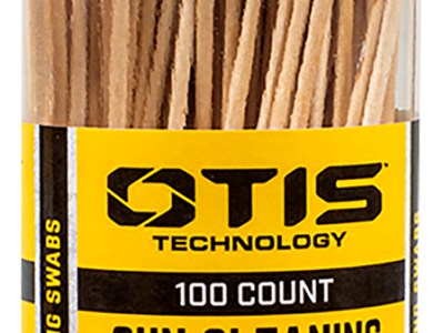 Otis FG241100 Gun Cleaning Swabs Cotton/Wood 6″ Long 100 Includes Reusable Storage Tube