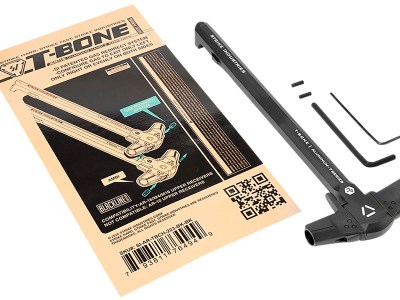Strike Industries AR-TBCH-223-BK-BK T-Bone Charging Handle .223/5.56x45mm Nato Black Polymer Handles Aluminum Shaft for AR-15