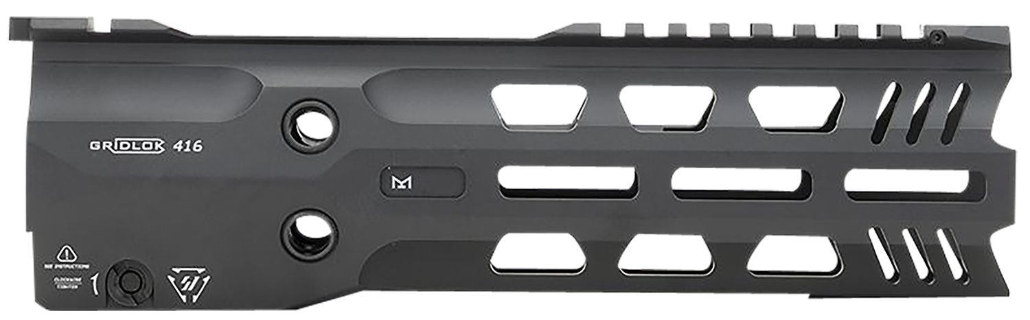Strike Industries GRIDLOK416L9 GridLok Lightspeed With Quick Detach System 9″L 1.57″D M-LOK Black Aluminum for HK 416, HK MR556, M27 IAR