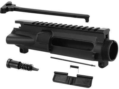 TacFire UP01C2 Stripped Upper Receiver  5.56x45mm NATO Black Anodized for AR-15